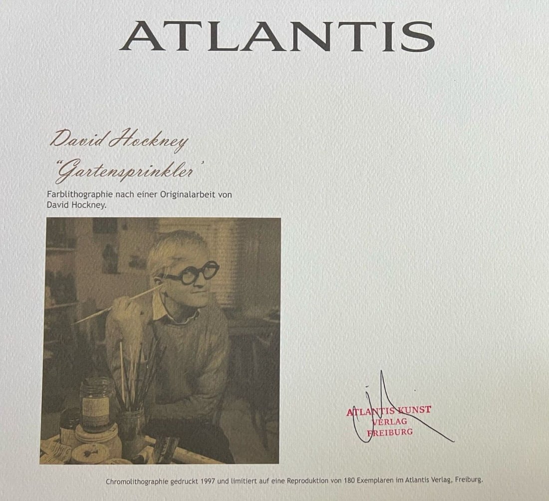 Lithograph David Hockney - 9