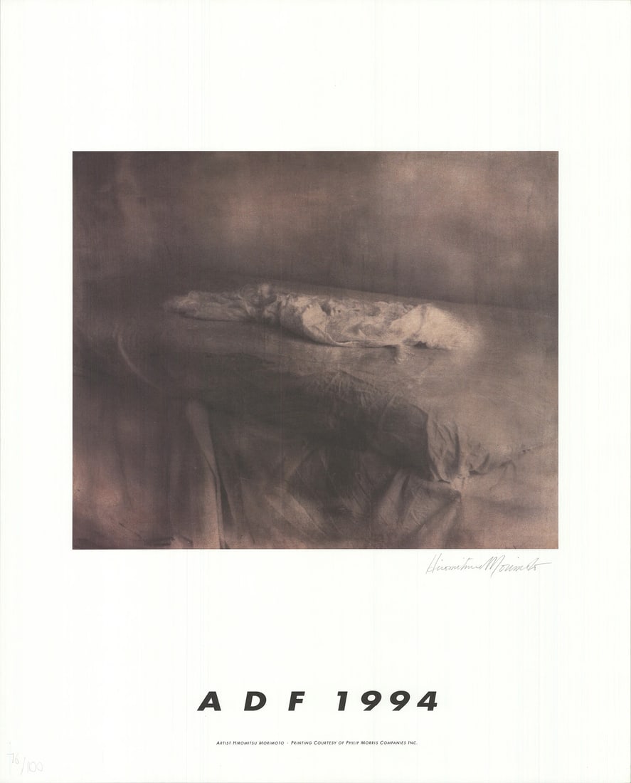 Lithogra HIROMITSU MORIMOTO American Dance Festival 1994 SIGNED 31" x 25" Offset: Lithogra HIROMITSU MORIMOTO American Dance Festival 1994 SIGNED 31" x 25" Offset A rare opportunity to own a signed lithograph by renowned artist Hiromitsu Morimoto, created specifically for the