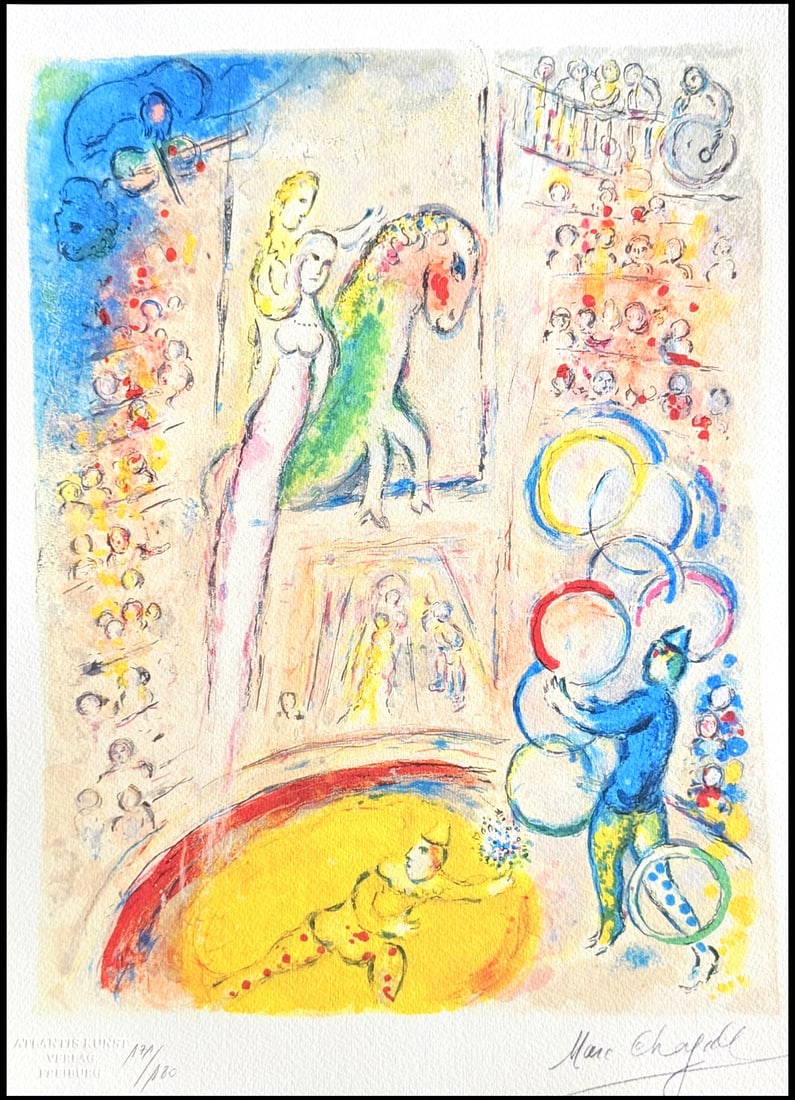 Marc Chagall Lithograph # (Numbered): Marc Chagall Lithograph # (Numbered) A rare opportunity to own a piece of art history, this limited edition lithograph by Marc Chagall is a stunning representation of the artist's unique style.