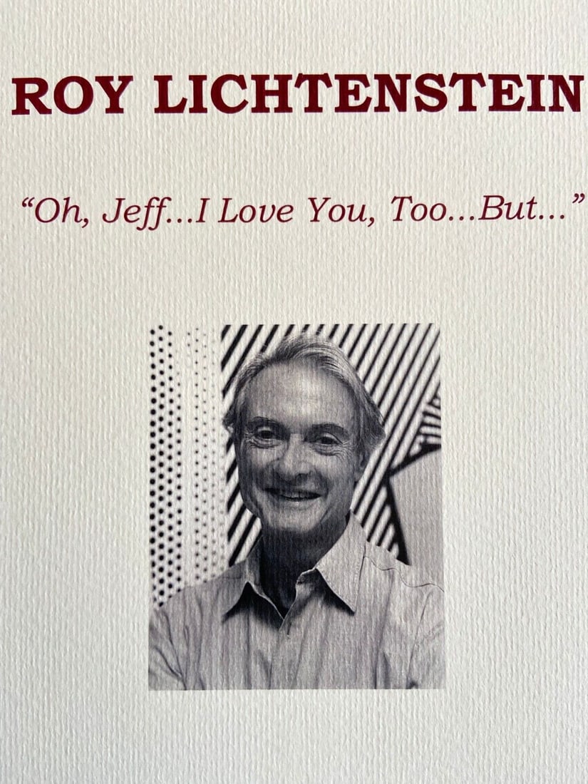 limited Roy Lichtenstein Lithograph numbered - 9