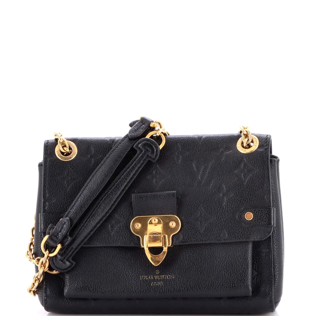 Louis Vuitton Vavin Handbag - Monogram Empreinte Leather BB: Louis Vuitton Vavin Handbag - Monogram Empreinte Leather BB Experience the timeless elegance of Louis Vuitton's iconic Vavin Handbag, crafted from rich Monogram Empreinte leather in sleek black. With
