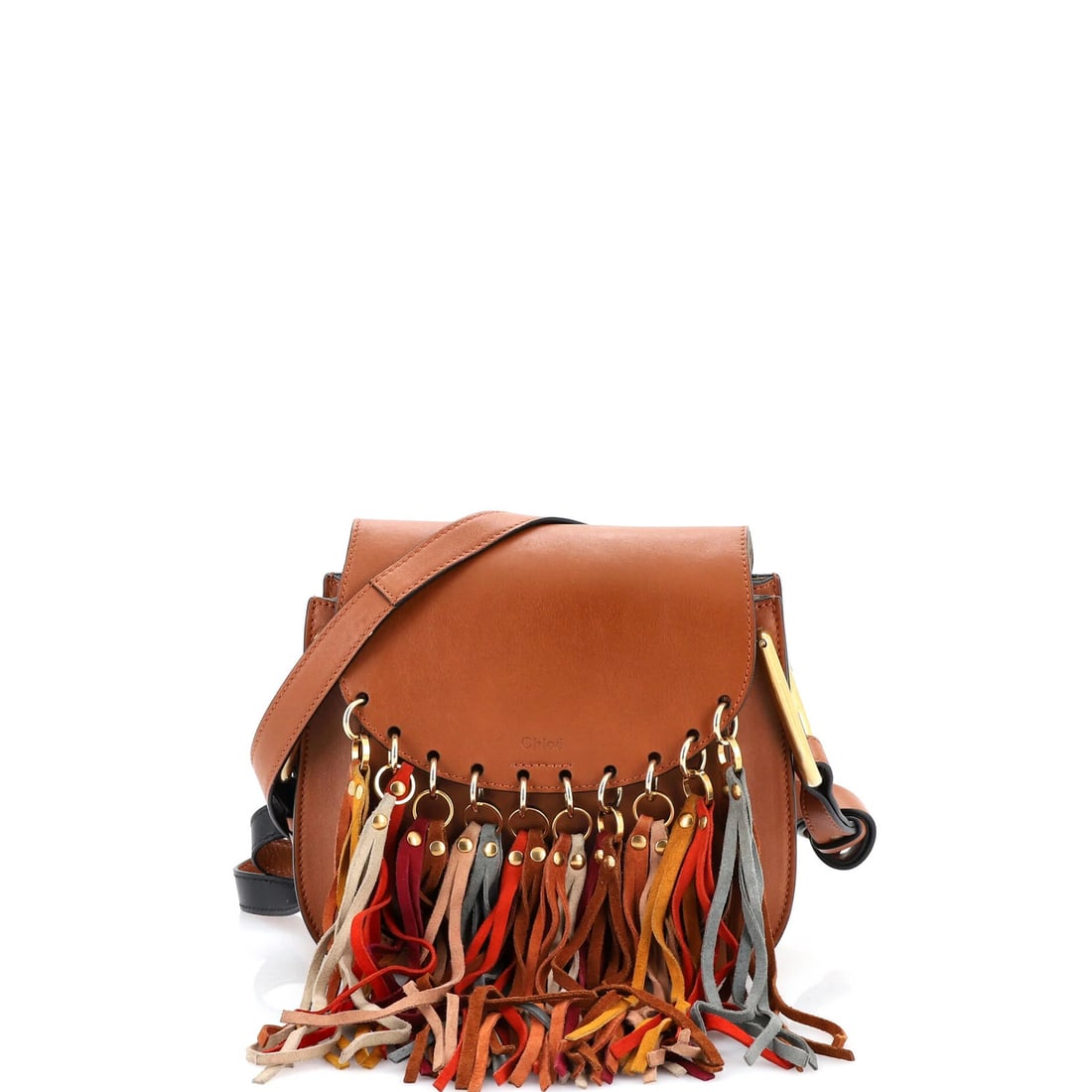 Chloe Small Leather Multicolor Fringe Hudson Bag: Chloe Small Leather Multicolor Fringe Hudson Bag The Chloe Small Leather Multicolor Fringe Hudson Bag is a unique and eye-catching accessory that combines rich leather with vibrant multicolor fringe
