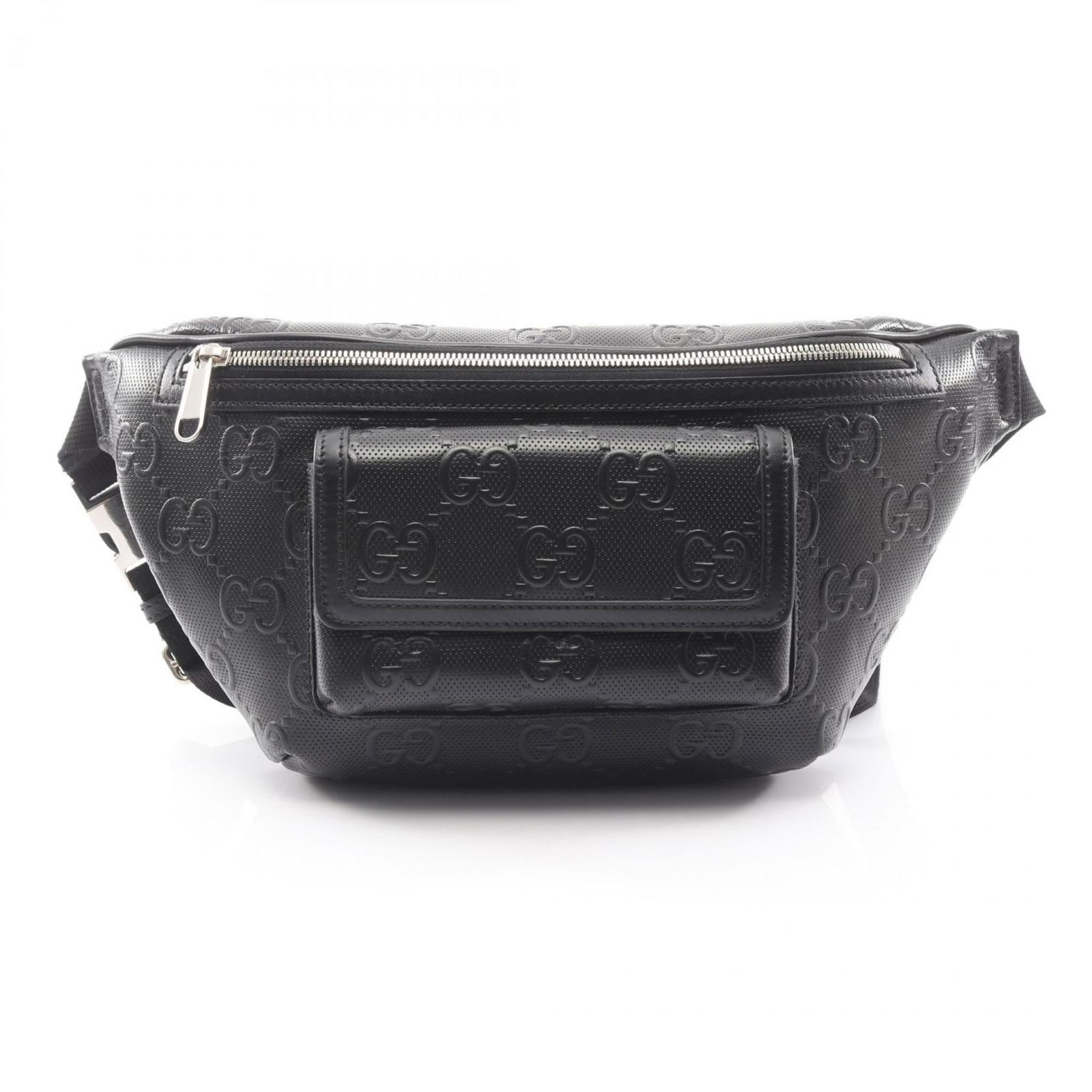 Gucci Fanny Pack in Leather: Gucci Fanny Pack in Leather A sleek and stylish Gucci fanny pack in black leather, perfect for adding a touch of luxury to your everyday look. With its classic design and premium materials, this
