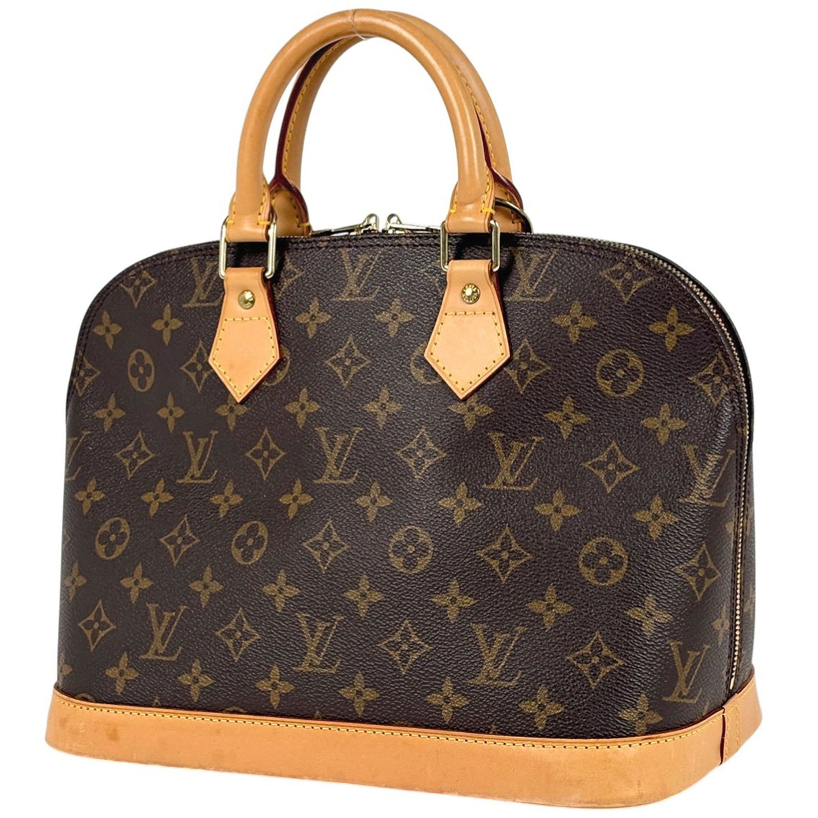Louis Vuitton Monogram Handbag: Louis Vuitton Monogram Handbag A timeless piece of luxury, this Louis Vuitton Monogram handbag boasts the iconic signature pattern and rich brown color that exudes sophistication and elegance. With