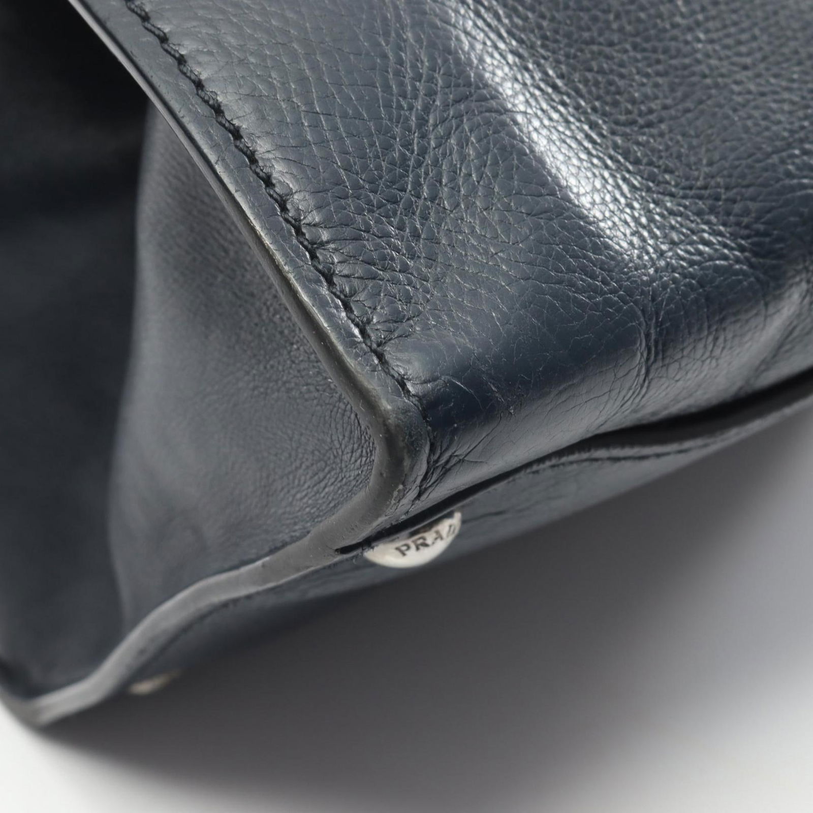 Prada Leather Tote Bag - 7