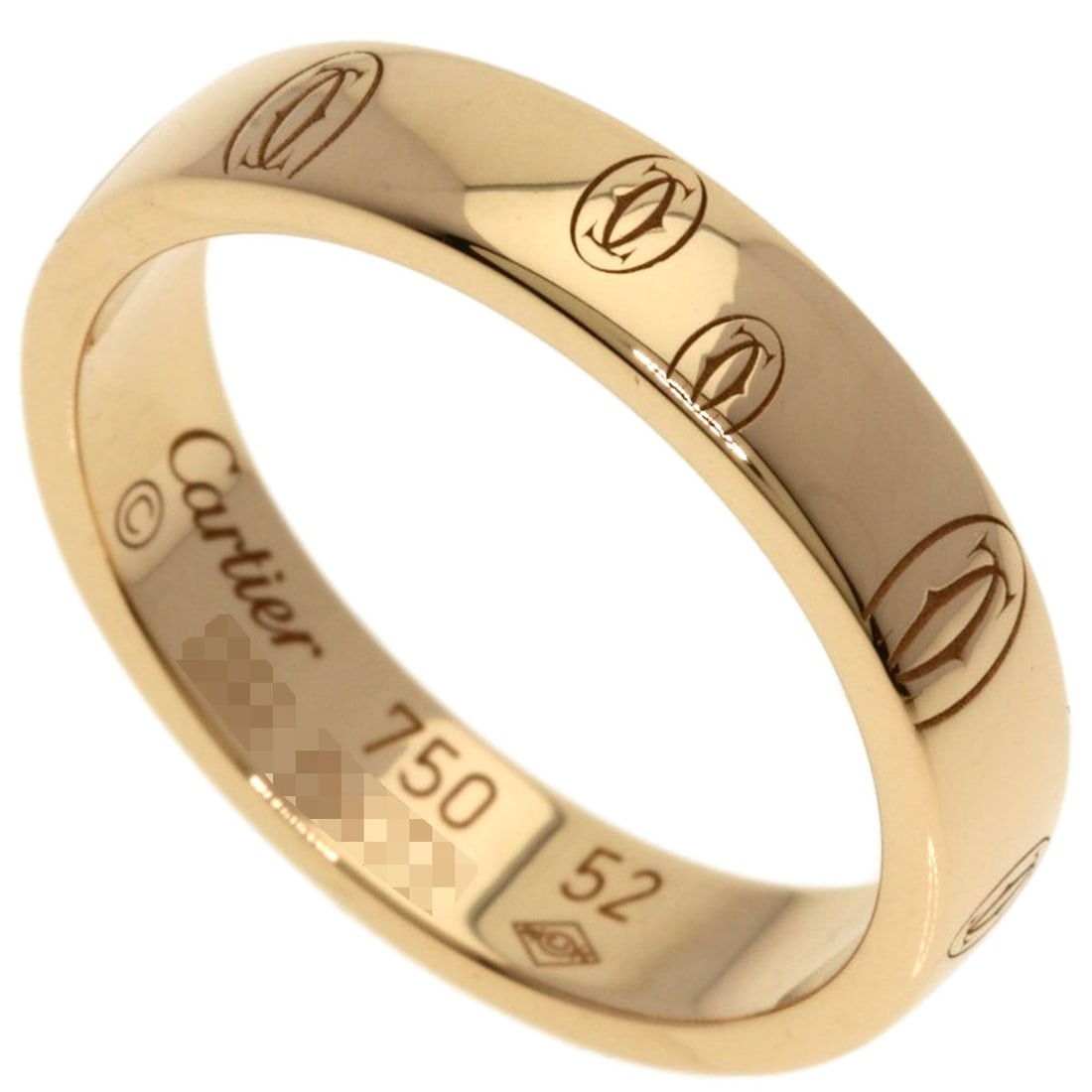 CARTIER Pink Gold Happy Birthday Ring #52 (1 of 6)