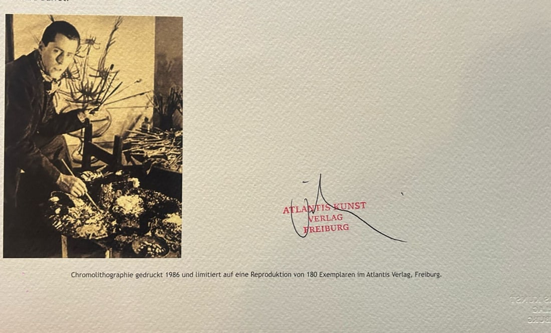 Bernard Buffet Rolls-Royce Lithograph Op # - 11