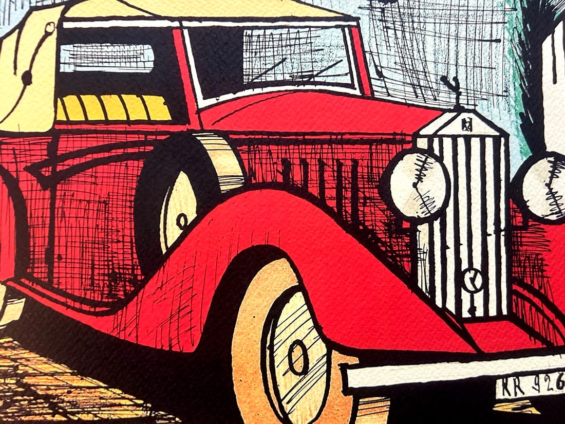 Bernard Buffet Rolls-Royce Lithograph Op # - 5