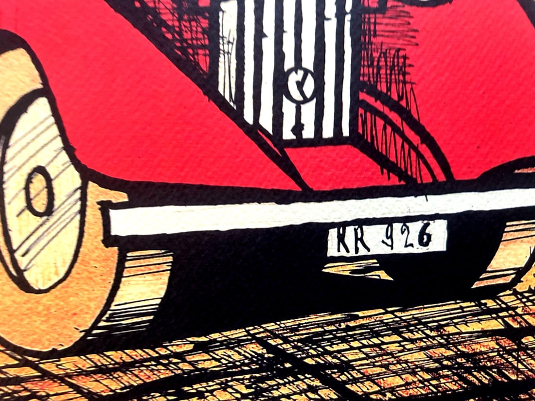 Bernard Buffet Rolls-Royce Lithograph Op # - 6