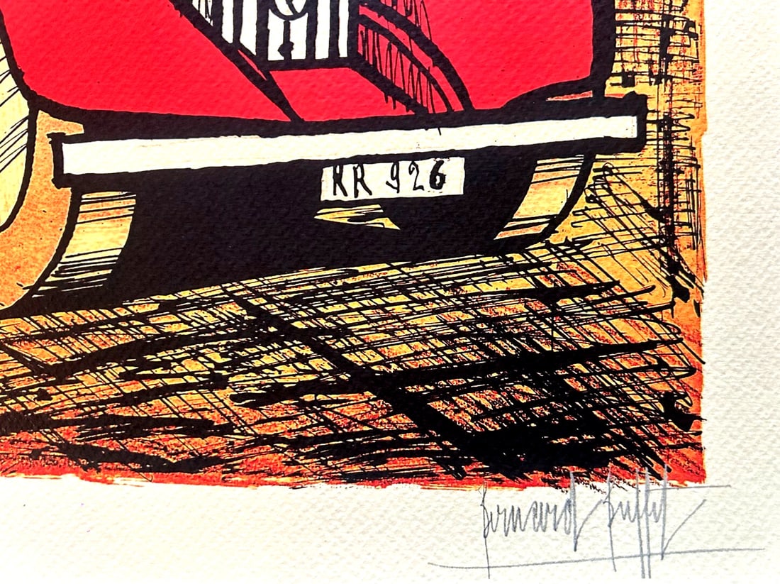 Bernard Buffet Rolls-Royce Lithograph Op # - 8