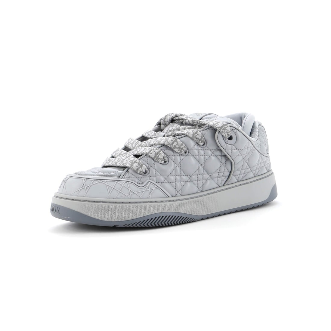Leather Christian Dior Men's B9S Skater Sneakers Cannage Quilt: Leather Christian Dior Men's B9S Skater Sneakers Cannage Quilt Own the sleek, sophisticated style of Christian Dior's Men's B9S Skater Sneakers Cannage Quilt in gray leather. With its quilted design a