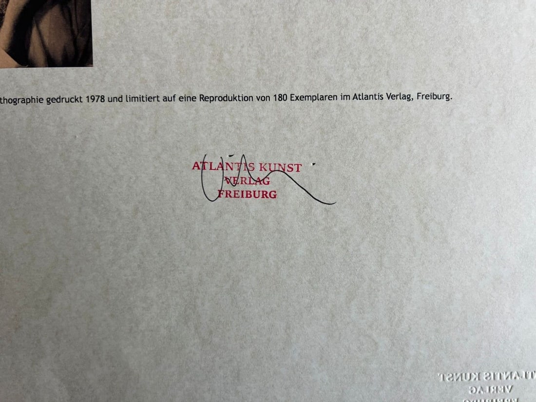 Egon Schiele Lithograph from 'An Painting' - Numbered - 10