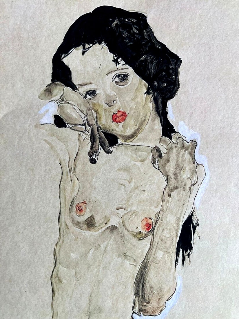 Egon Schiele Lithograph from 'An Painting' - Numbered - 5