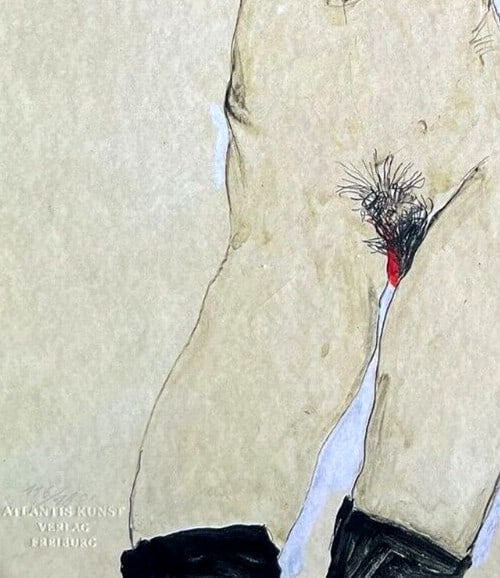 Egon Schiele Lithograph from 'An Painting' - Numbered - 6