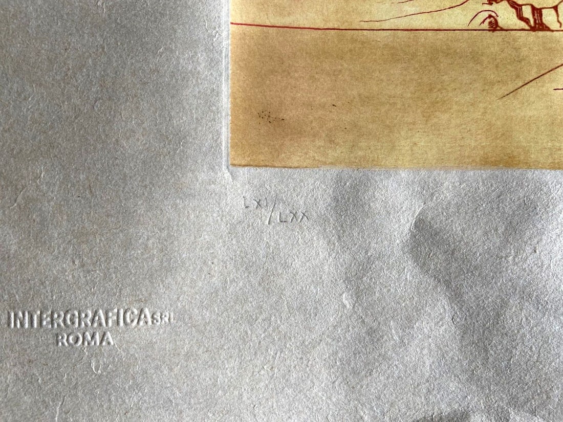 Numbered - Salvador Dal Etching -Made - 5