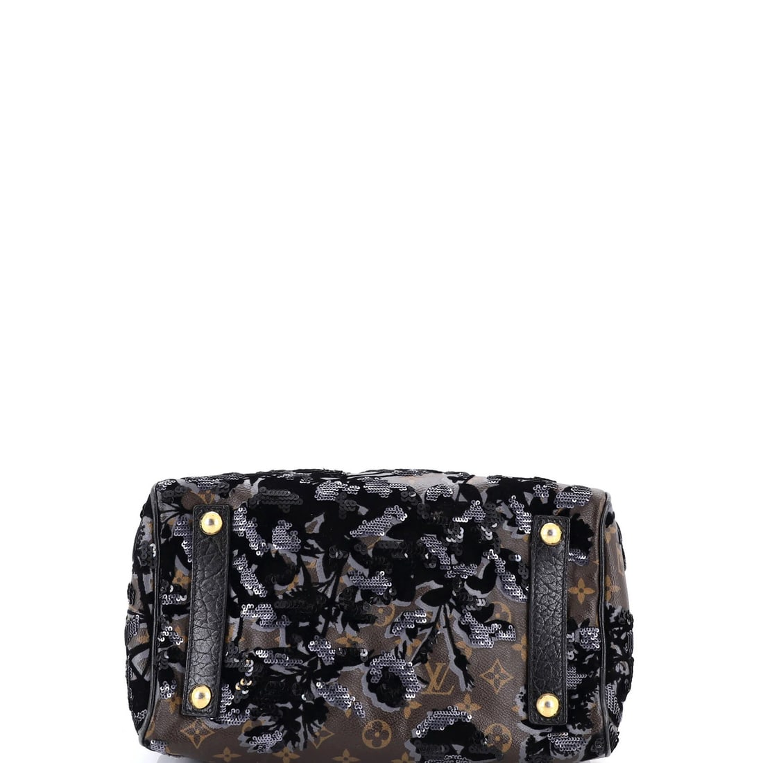 Louis Vuitton Speedy 30 Fleur de Jais Monogram Canvas Handbag - 4