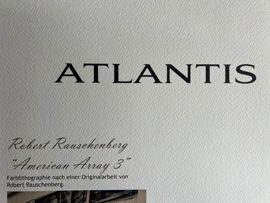 Numbered Robert Rauschenberg Lithograph - 11