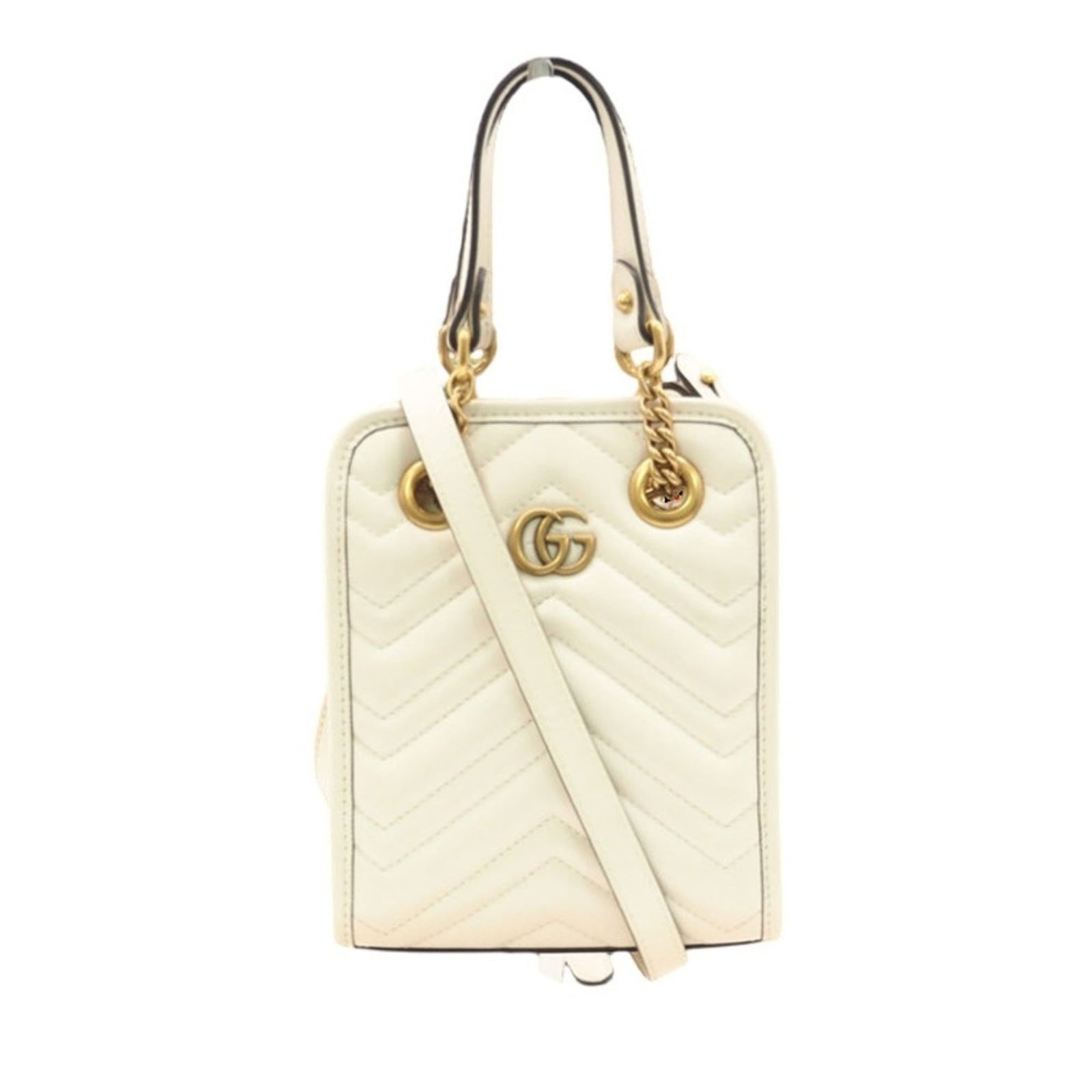 Gucci Leather Shoulder Bag: Gucci Leather Shoulder Bag Elevate your style with this pre-loved Gucci leather shoulder bag, boasting classic white leather and timeless design. With its spacious interior and comfortable strap, it's