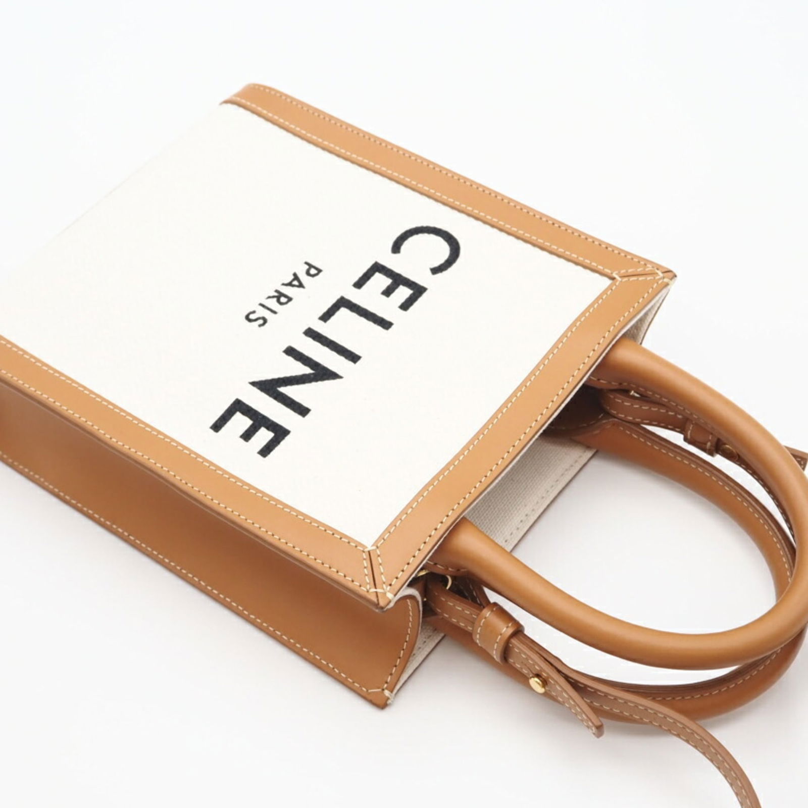 Celine Canvas Shoulder Bag - 3