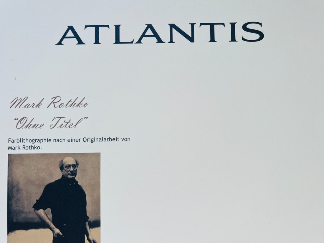 Limited Mark rothko Lithograph op Numbered - 9