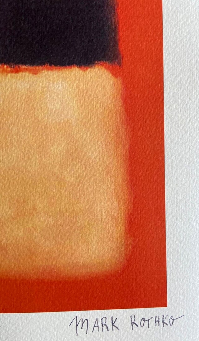 Mark Rothko Lithograph #Op - 6