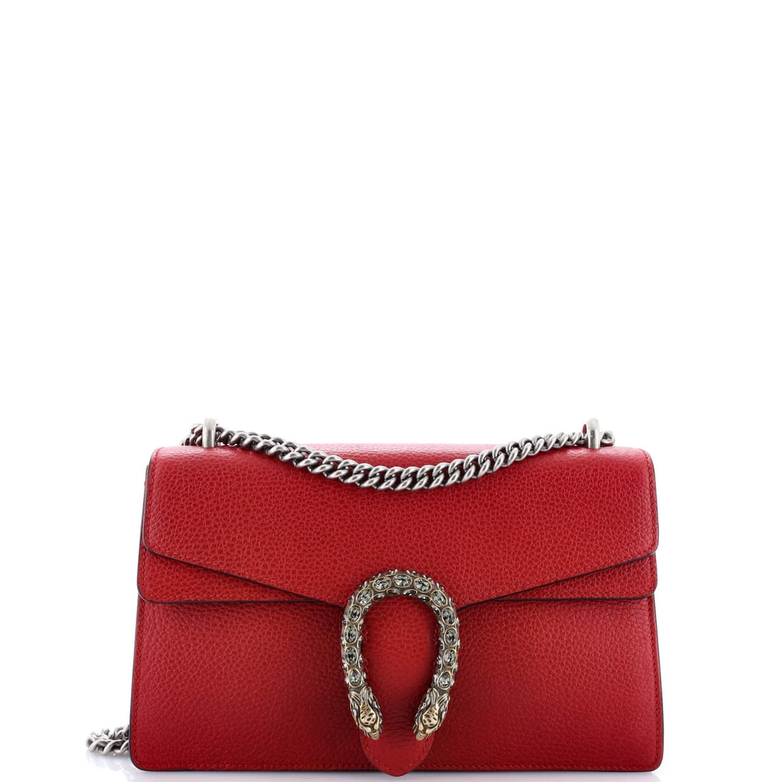 Gucci Dionysus Small Leather Bag: Gucci Dionysus Small Leather Bag The iconic Gucci Dionysus Small Leather Bag is a statement piece, boasting bold red leather exterior and sleek gold hardware. With its compact size and versatile