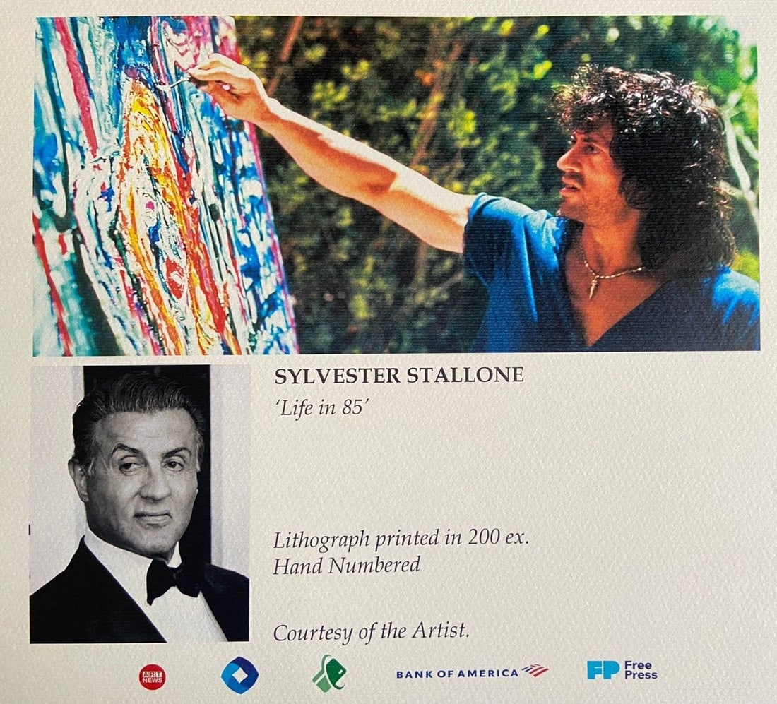 200Ex Sylvester Stallone 'Life 85' Lithograph - 7