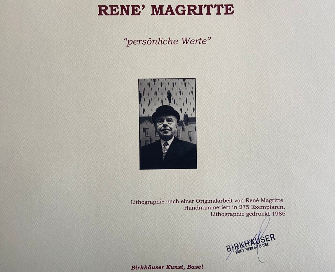 Ren Magritte Lithograph # - 9