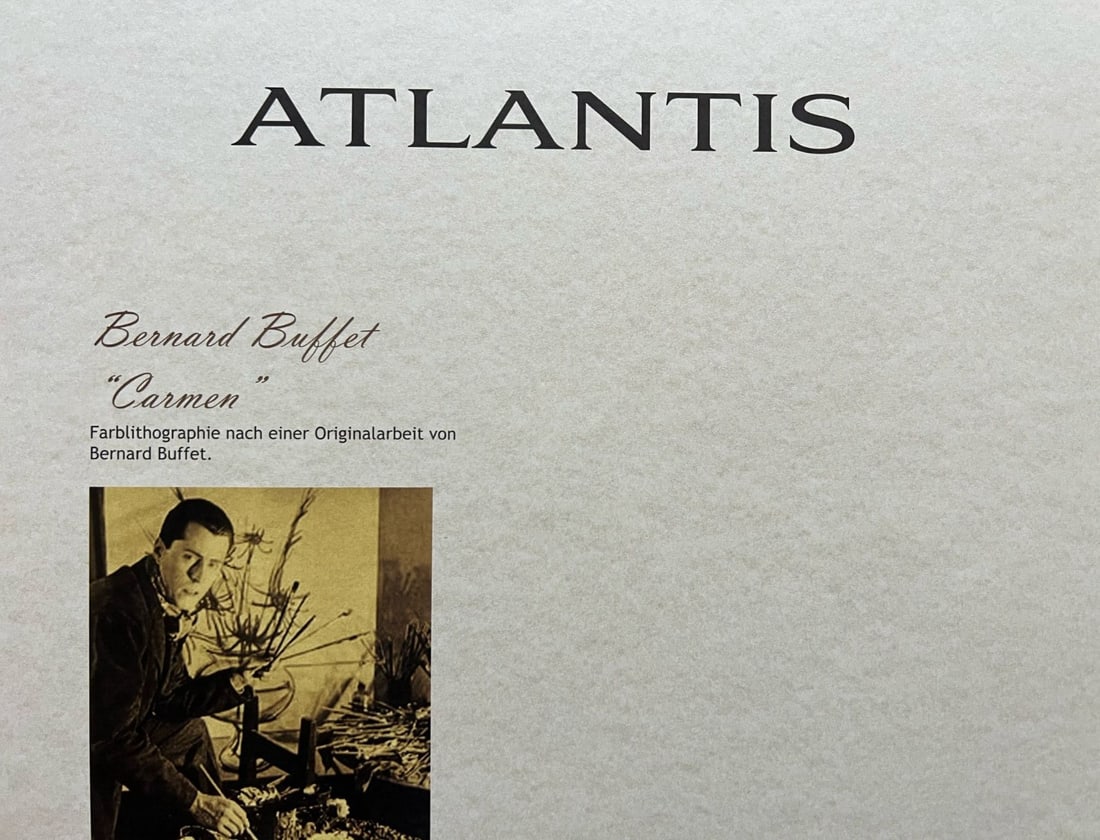 Numbered Bernard Buffet Lithograph Op With - 10