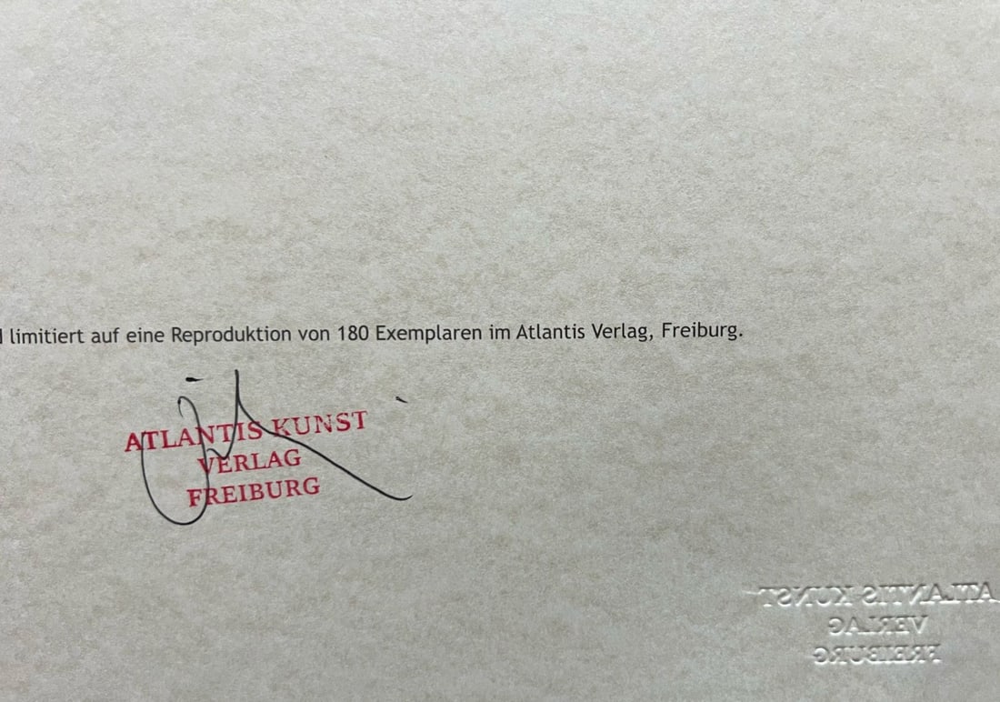 Numbered Bernard Buffet Lithograph Op With - 12