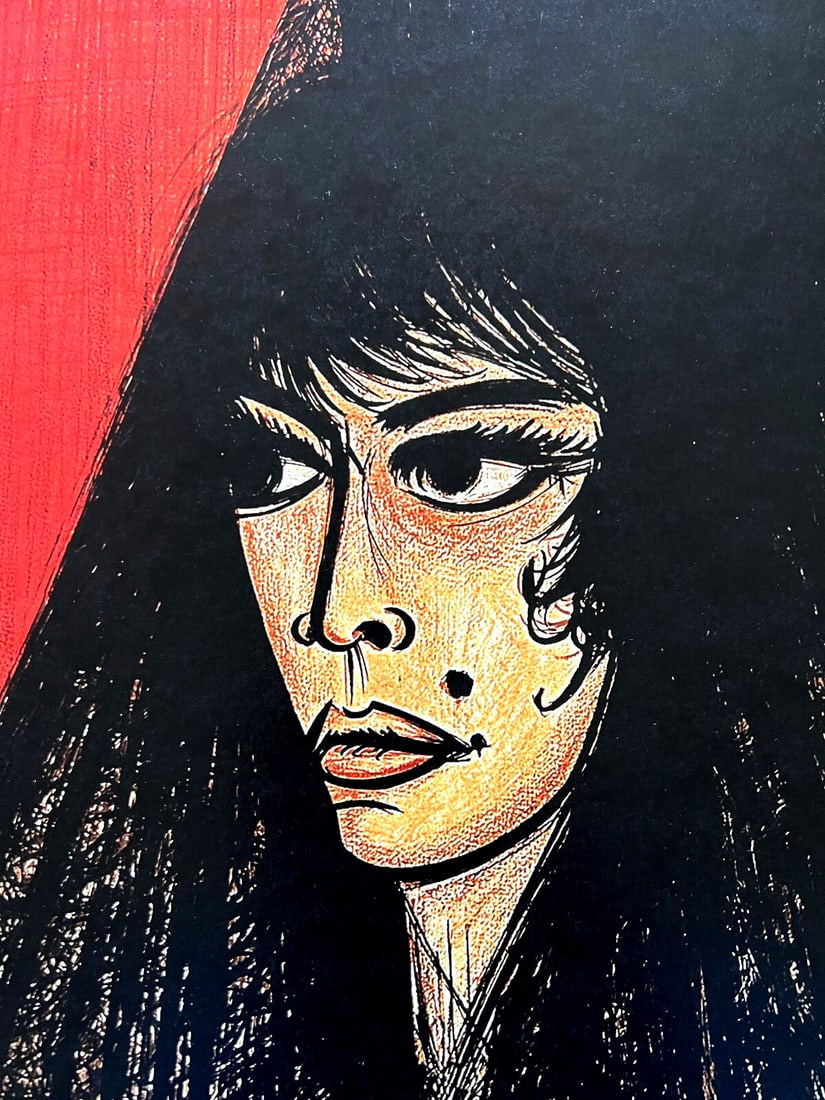 Numbered Bernard Buffet Lithograph Op With - 5