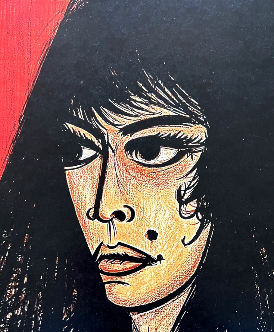 Numbered Bernard Buffet Lithograph Op With - 6