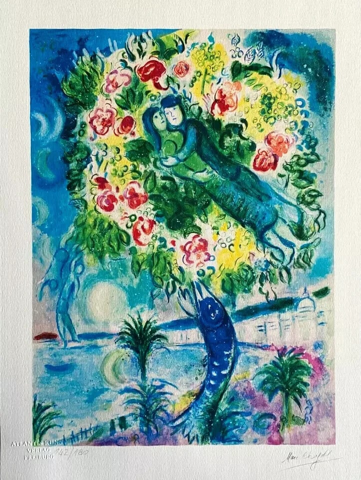 Lithograph Marc Chagall Numbered - 2
