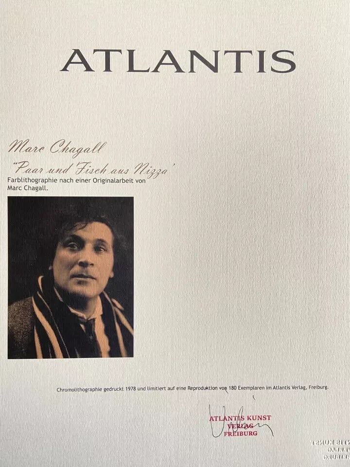 Lithograph Marc Chagall Numbered - 7