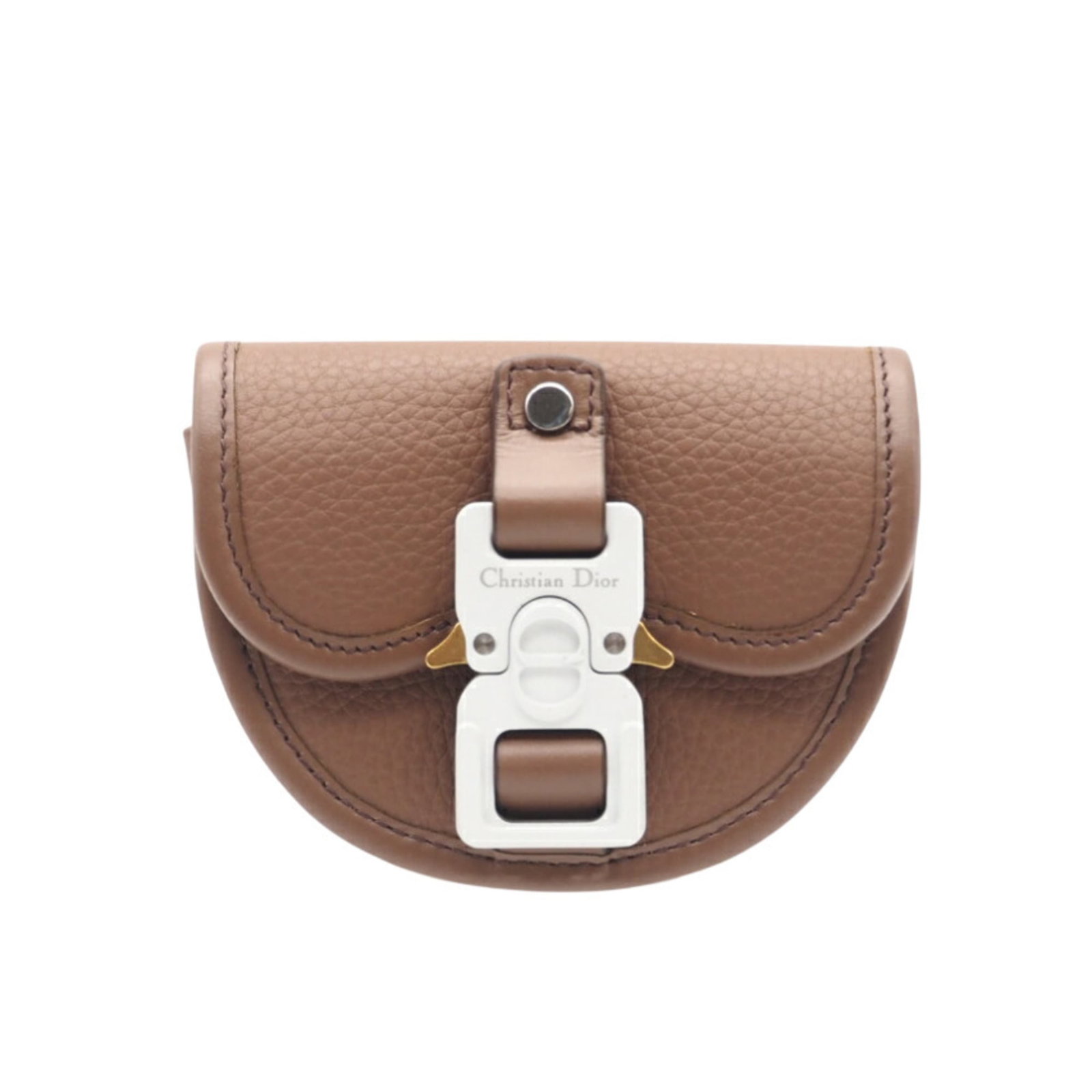 Christian Dior Coin Purse/ Case Leather: Christian Dior Coin Purse/ Case Leather A luxurious touch for your everyday essentials, this classic Christian Dior coin purse is crafted from rich brown leather and exudes timeless elegance. With