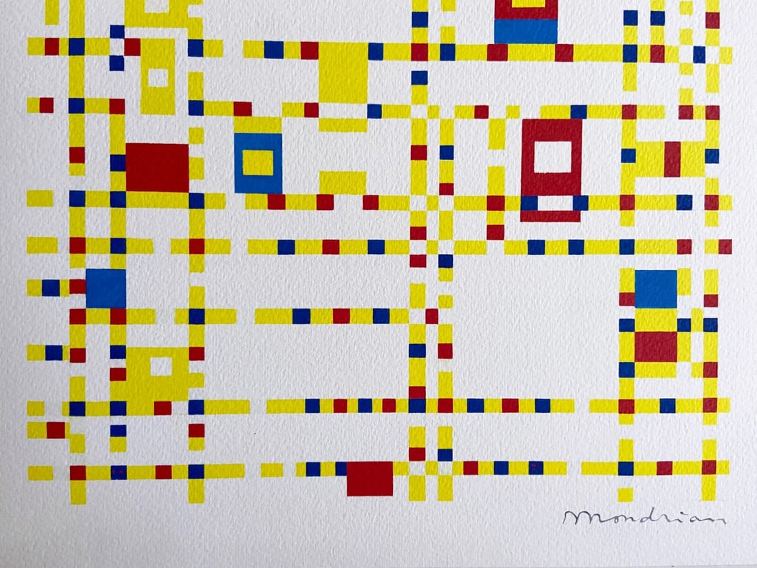 Numbered Piet Mondrian Lithograph - 3