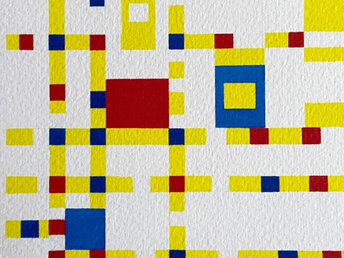 Numbered Piet Mondrian Lithograph - 6