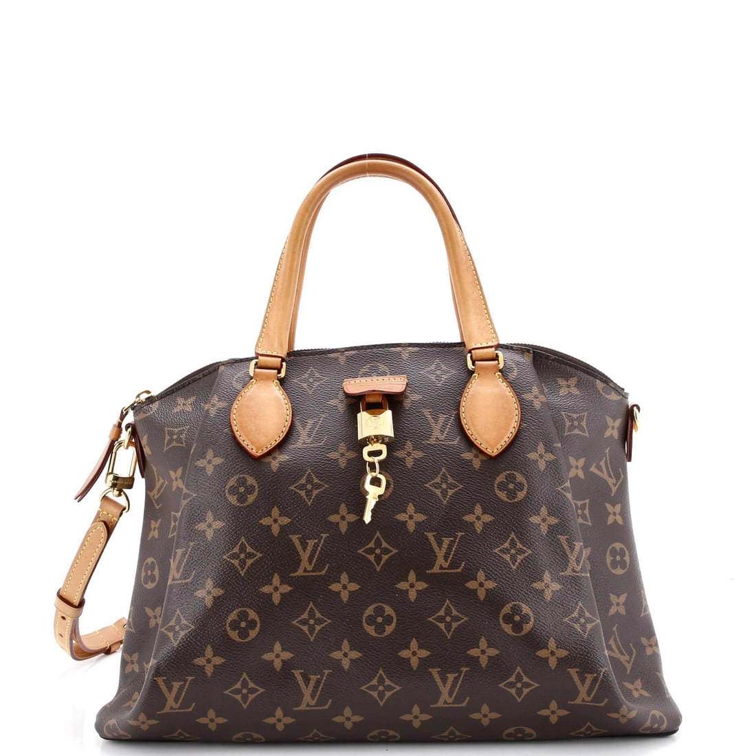 Louis Vuitton Rivoli MM Monogram Canvas Handbag: Louis Vuitton Rivoli MM Monogram Canvas Handbag The Louis Vuitton Rivoli MM Monogram Canvas Handbag is a timeless classic, boasting the iconic monogram pattern and rich brown color that exudes luxury.