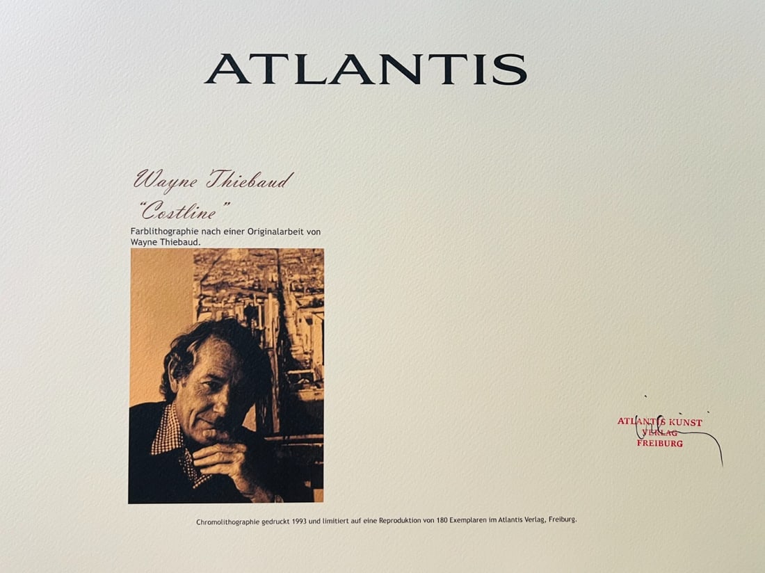 Lithograph Wayne Thiebaud - 9