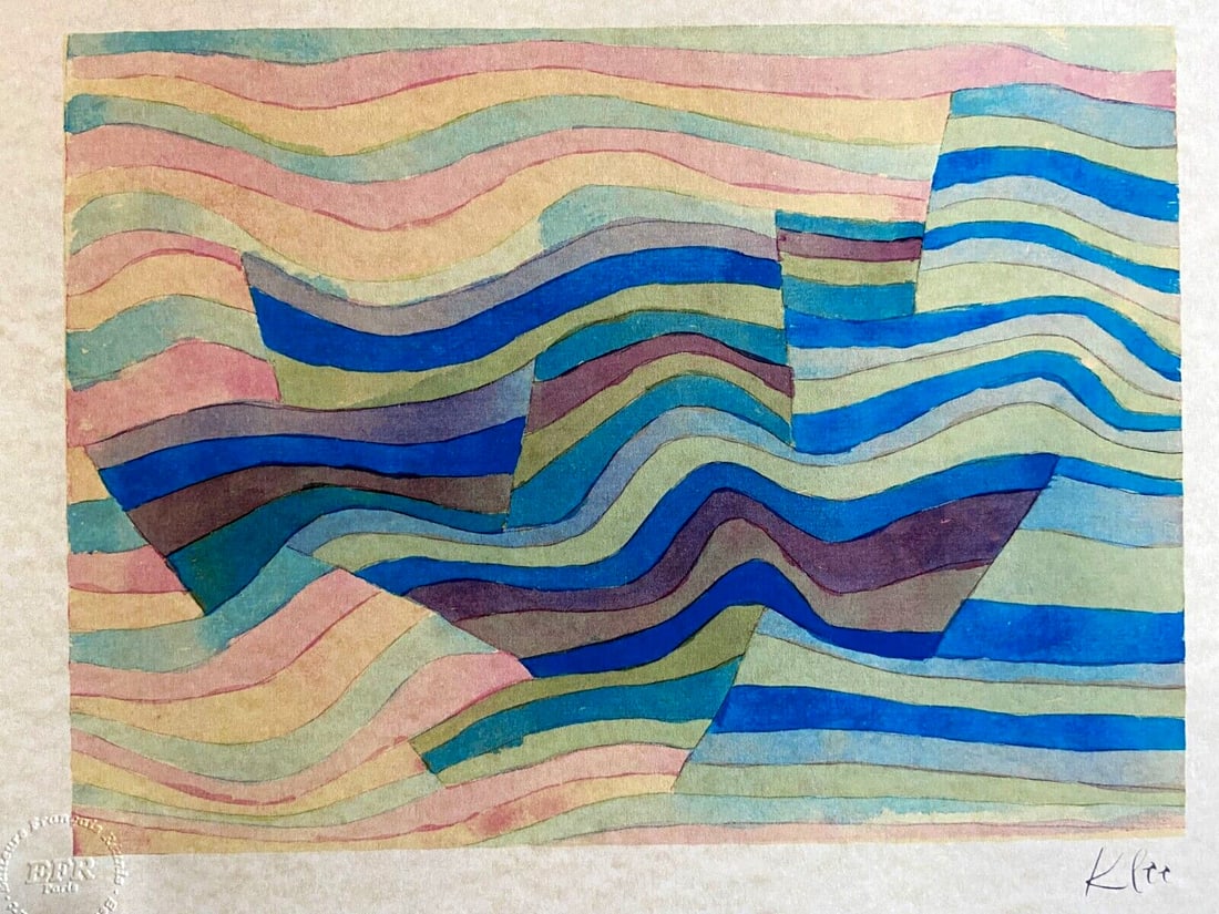 Stamped Paul Klee Lithograph Numbered: Stamped Paul Klee Lithograph Numbered A rare and unique opportunity to own a piece of art history, this hand-numbered lithograph by Paul Klee is a true treasure for collectors. Printed in 1979 with an