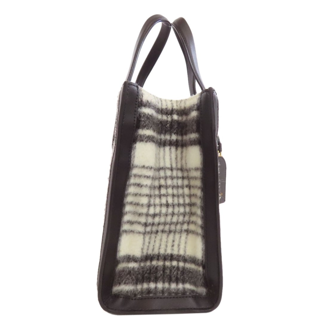 Leather kate spade Checkpattern Handbag wool - 3