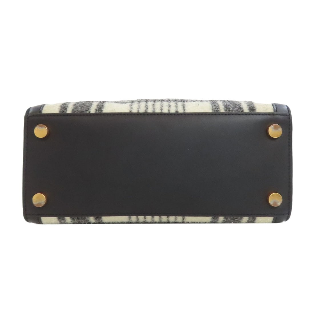 Leather kate spade Checkpattern Handbag wool - 4