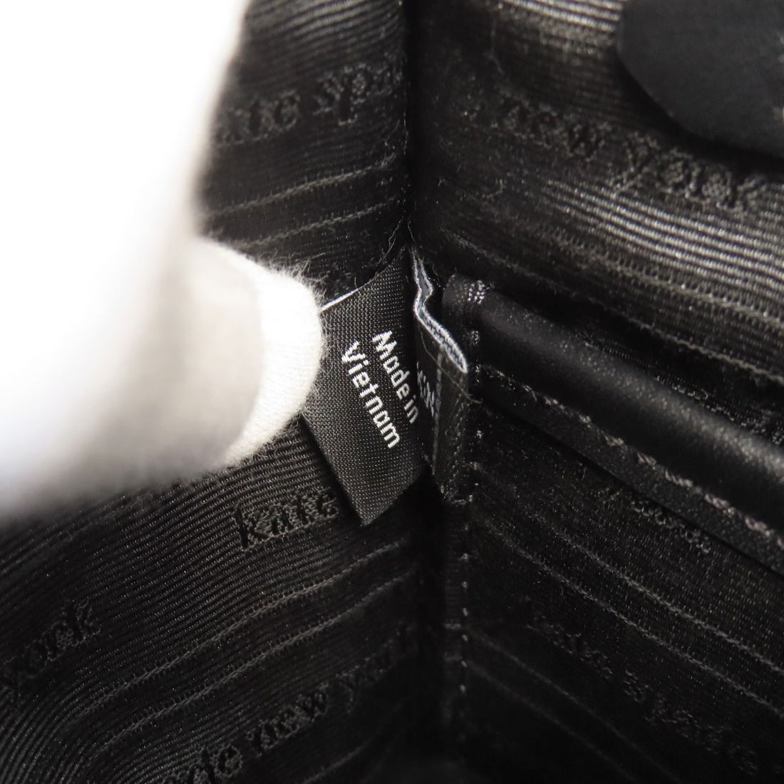 Leather kate spade Checkpattern Handbag wool - 8