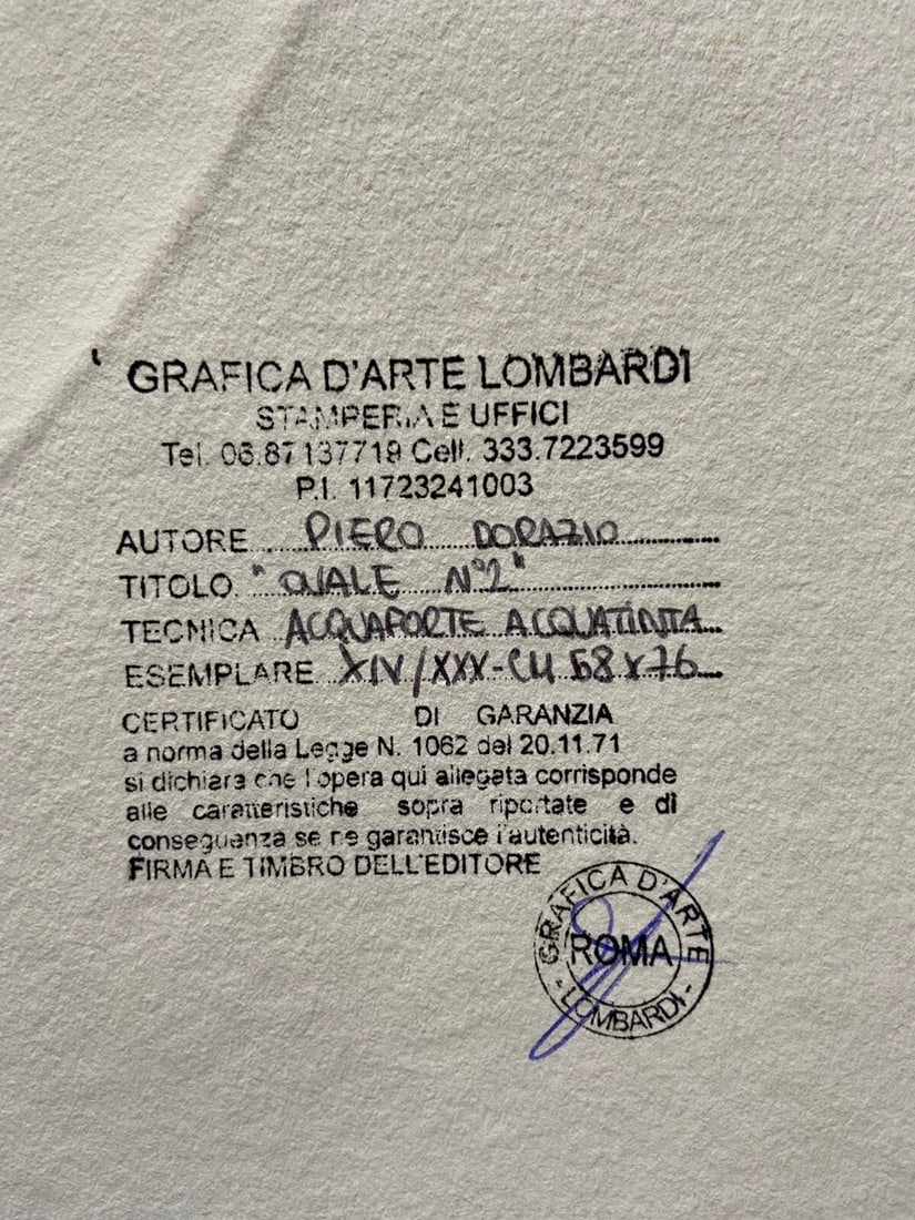 Piero Dorazio Etching # - 9