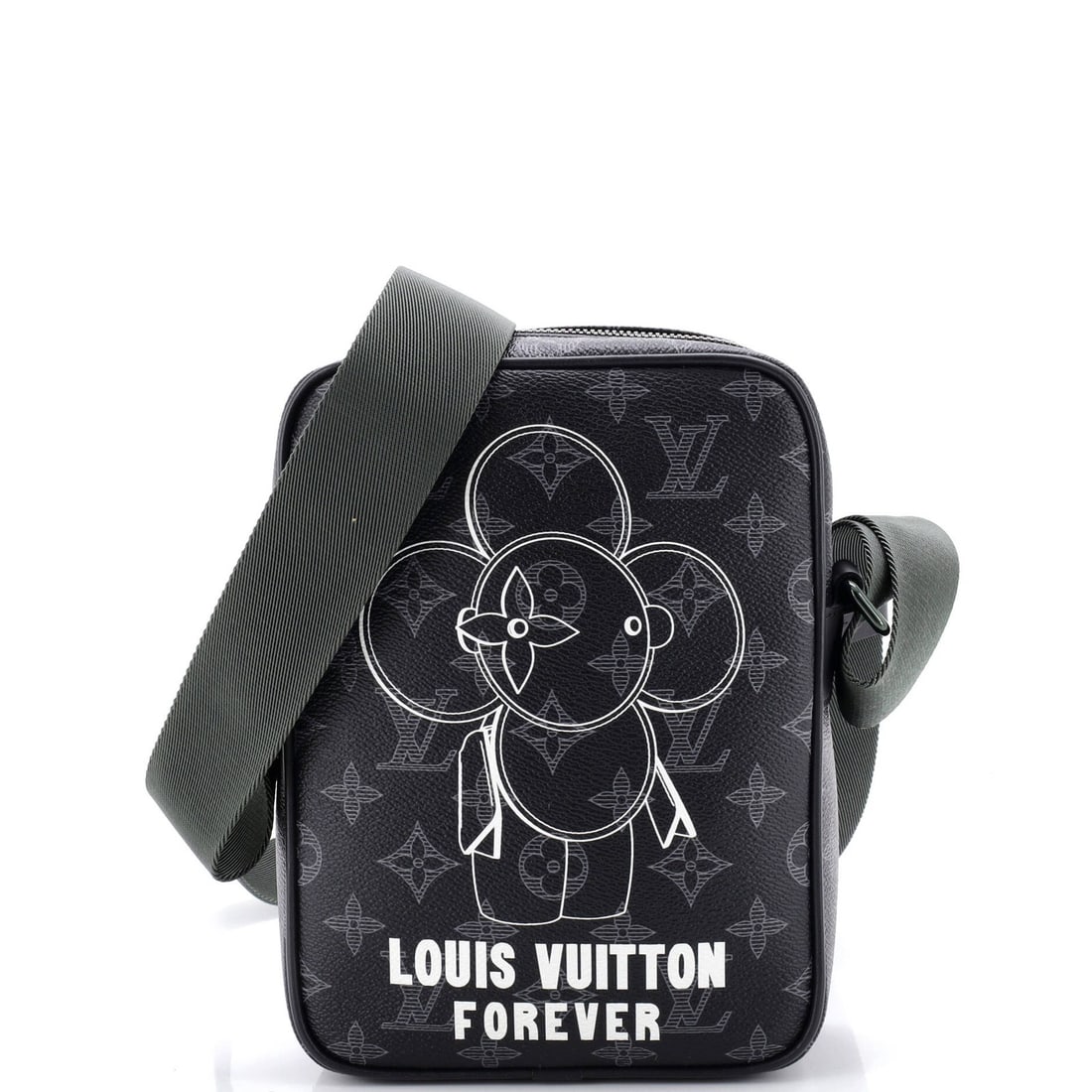 Louis Vuitton Danube Handbag - Limited Edition Vivienne Monogram Eclipse PM: Louis Vuitton Danube Handbag - Limited Edition Vivienne Monogram Eclipse PM The Louis Vuitton Danube Handbag Limited Edition Vivienne Monogram Eclipse PM is a stunning, limited-edition cross-body bag
