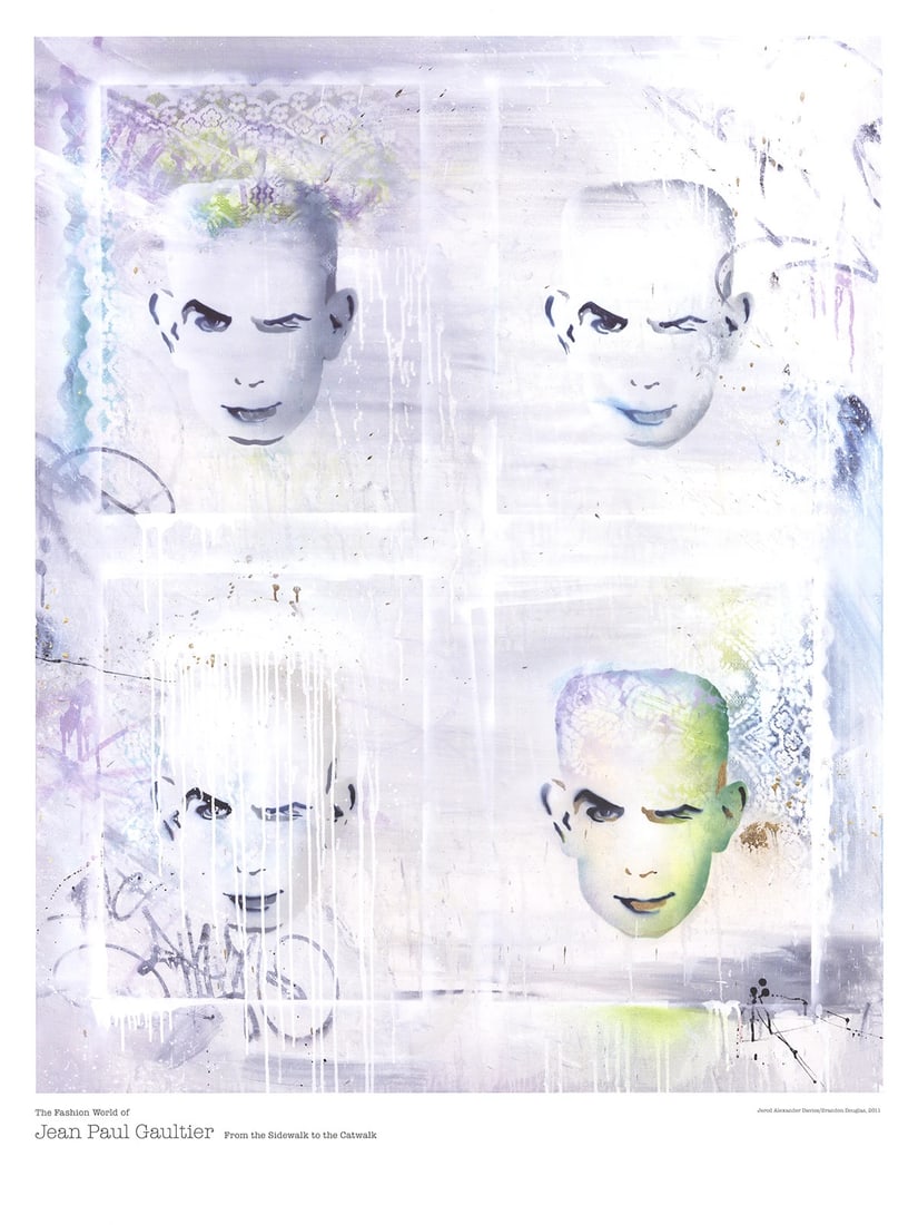 JEAN PAUL GAULTIER Graffiti Tribute to 32" x 24" Poster Urban (1 of 1)
