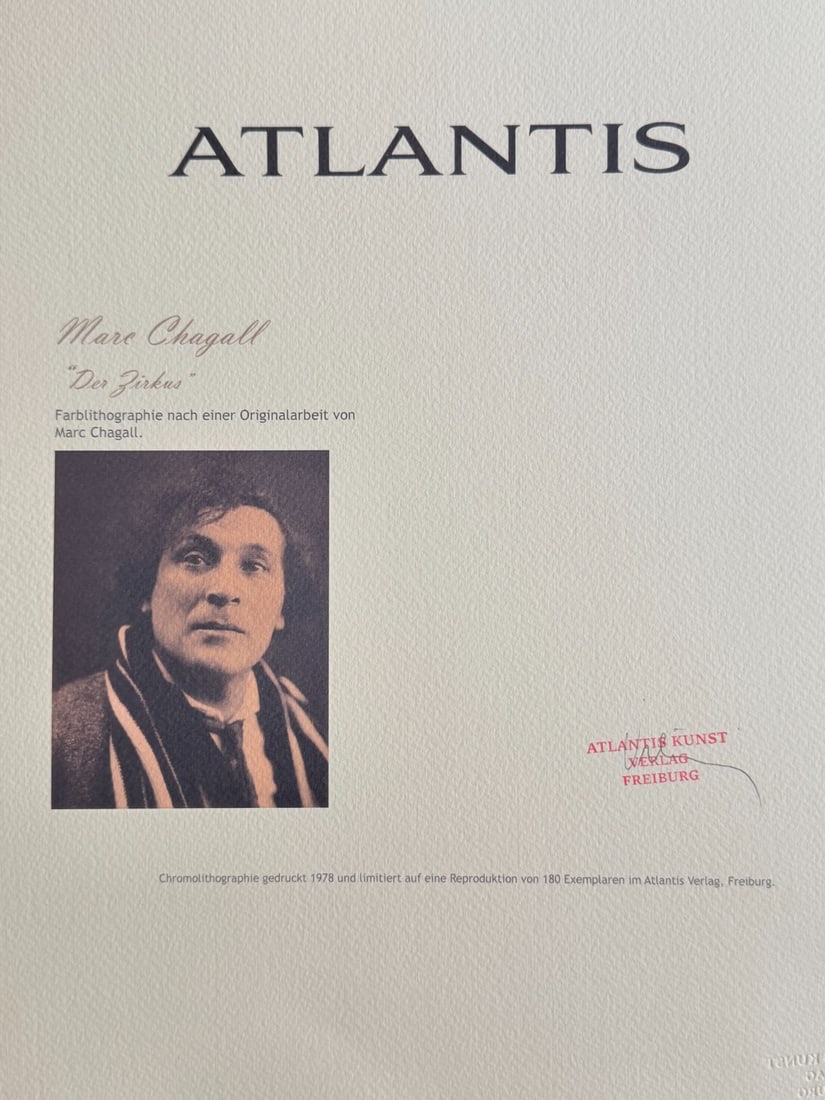 Marc Chagall Lithograph # (Numbered) - 7