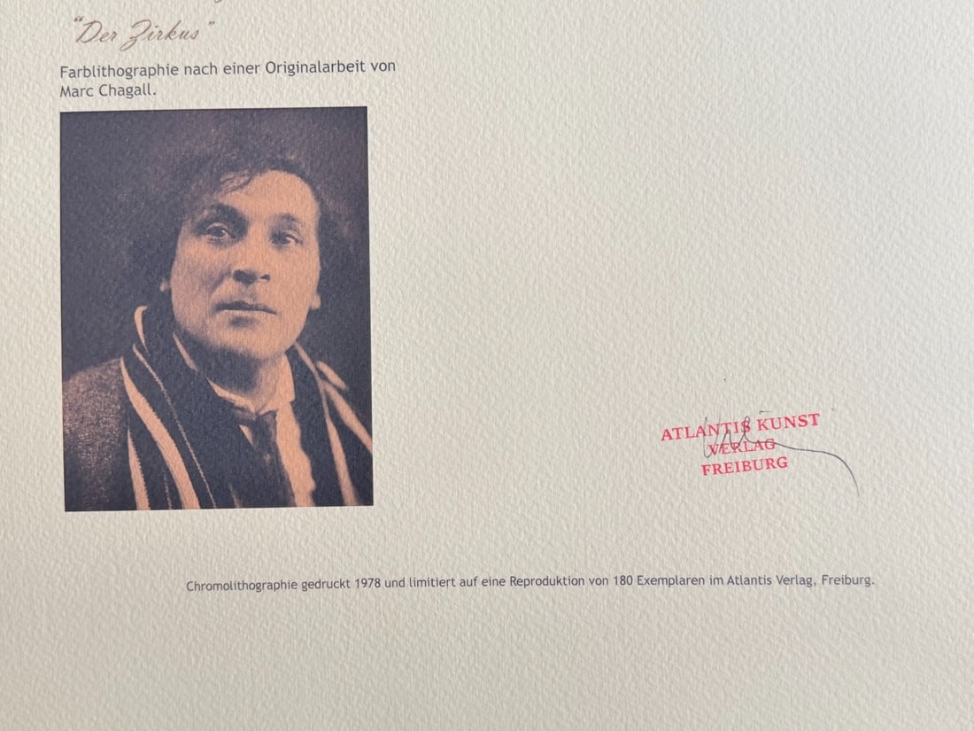 Marc Chagall Lithograph # (Numbered) - 9