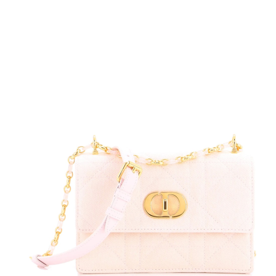 Mini Christian Dior Miss Caro Flap Bag Cannage Quilt Denim: Mini Christian Dior Miss Caro Flap Bag Cannage Quilt Denim A rare find for the fashionista, this mini Christian Dior Miss Caro Flap Bag is a stylish and chic accessory that exudes elegance. With its