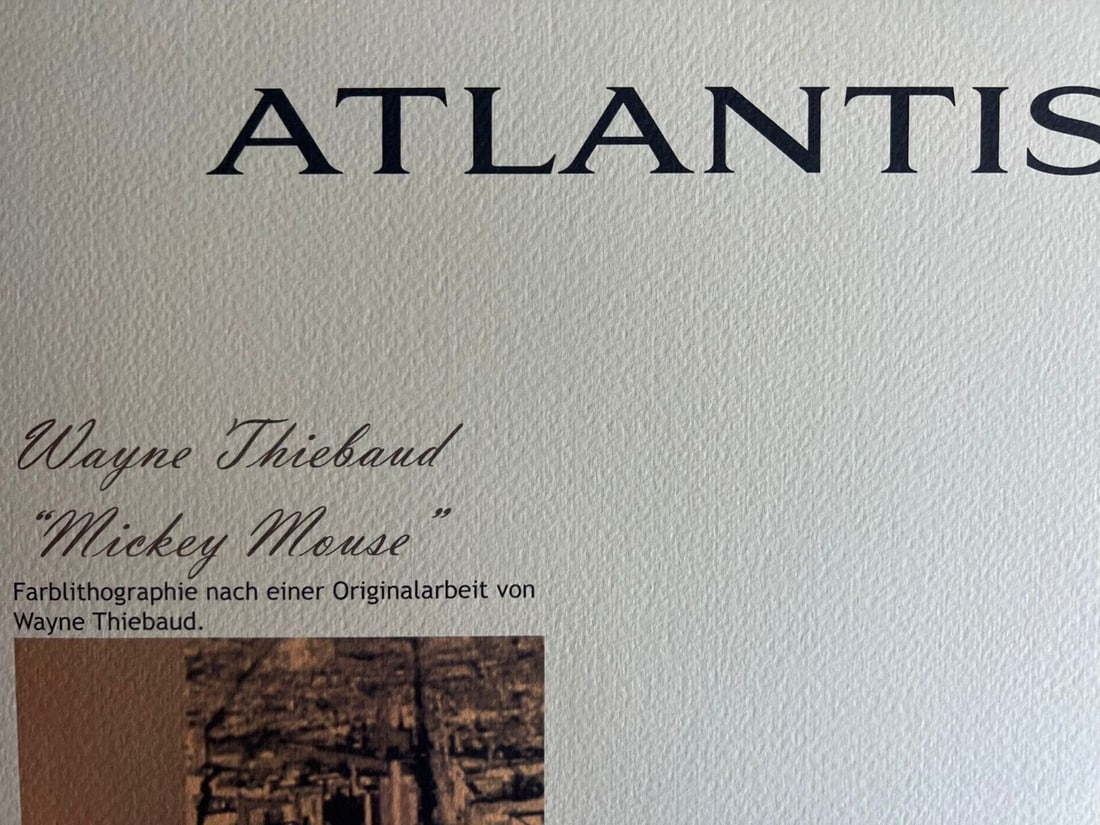 Lithograph Wayne Thiebaud - 10